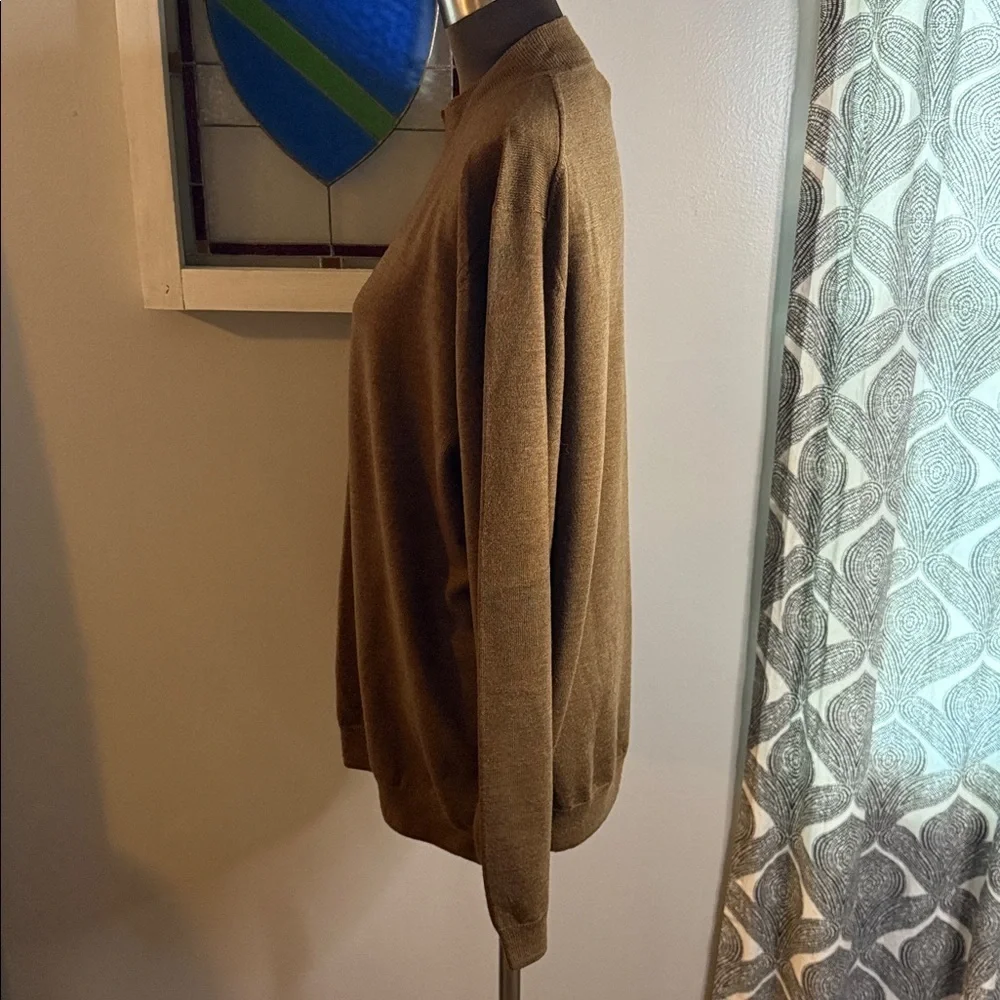 Brooks Brothers Extra Fine Merino Wool Mock Neck Sweater SZ XL - Picture 3 of 6